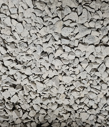 Foto von Split aus dem Steinbruch, die Basis für Recyclingbeton